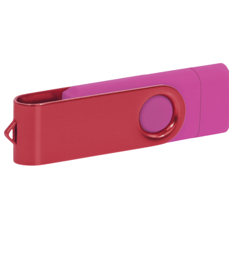 Pamięć USB PD-6 OTG-C P061621U różowy / czerwony