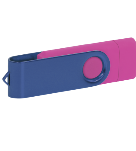Pamięć USB PD-6 OTG-C P061621U różowy / granatowy
