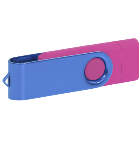 Pamięć USB PD-6 OTG-C P061621U różowy / niebieski
