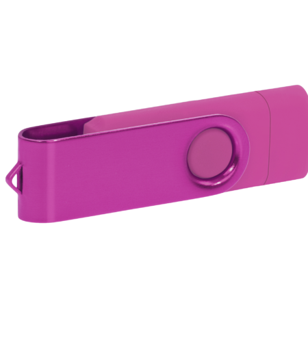 Pamięć USB PD-6 OTG-C P061621U różowy / różowy