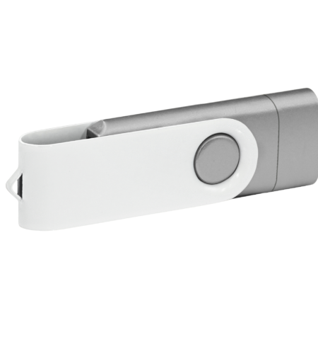 Pamięć USB PD-6 OTG-C P061621U srebrny / biały