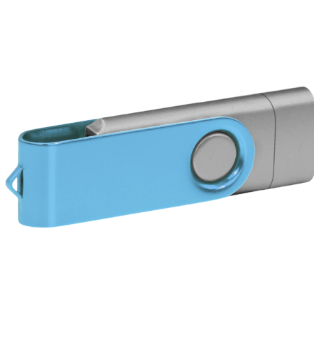 Pamięć USB PD-6 OTG-C P061621U srebrny / błękitny