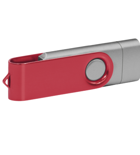 Pamięć USB PD-6 OTG-C P061621U srebrny / czerwony