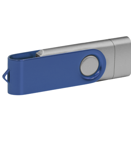 Pamięć USB PD-6 OTG-C P061621U srebrny / granatowy