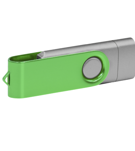 Pamięć USB PD-6 OTG-C P061621U srebrny / zielony