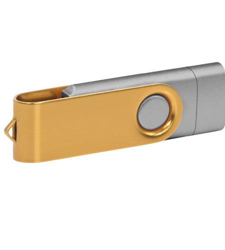 Pamięć USB PD-6 OTG-C P061621U srebrny / złoty