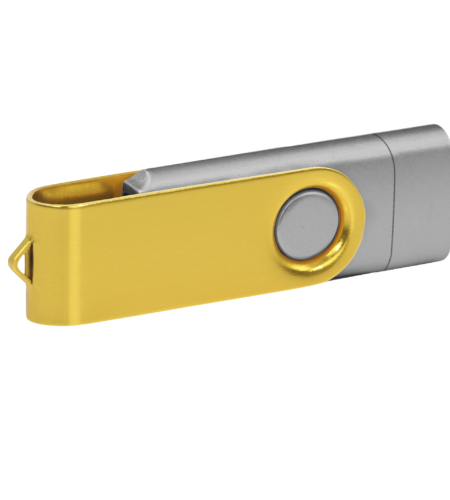 Pamięć USB PD-6 OTG-C P061621U srebrny / żółty