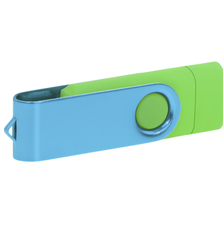 Pamięć USB PD-6 OTG-C P061621U zielony / błękitny