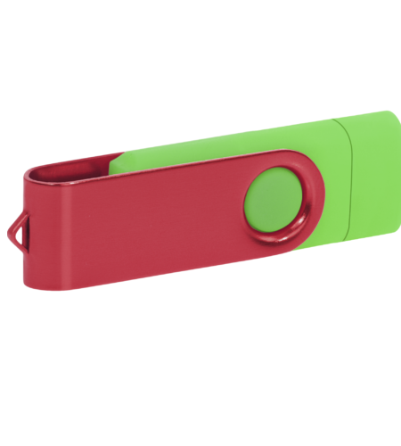 Pamięć USB PD-6 OTG-C P061621U zielony / czerwony