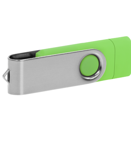 Pamięć USB PD-6 OTG-C P061621U zielony / srebrny