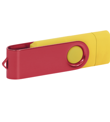 Pamięć USB PD-6 OTG-C P061621U żółty / czerwony
