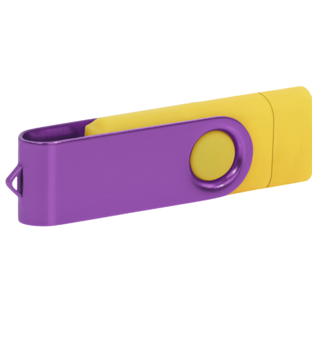 Pamięć USB PD-6 OTG-C P061621U żółty / fioletowy