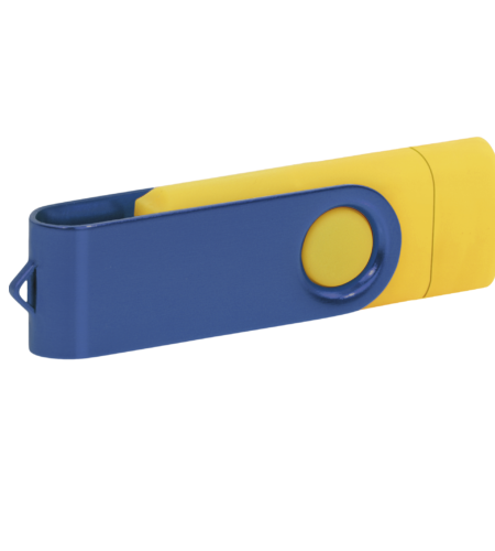 Pamięć USB PD-6 OTG-C P061621U żółty / granatowy