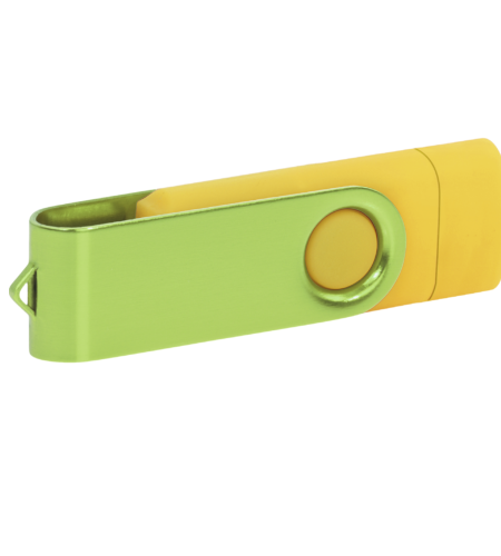 Pamięć USB PD-6 OTG-C P061621U żółty / jasnozielony