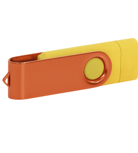 Pamięć USB PD-6 OTG-C P061621U żółty / pomarańczowy