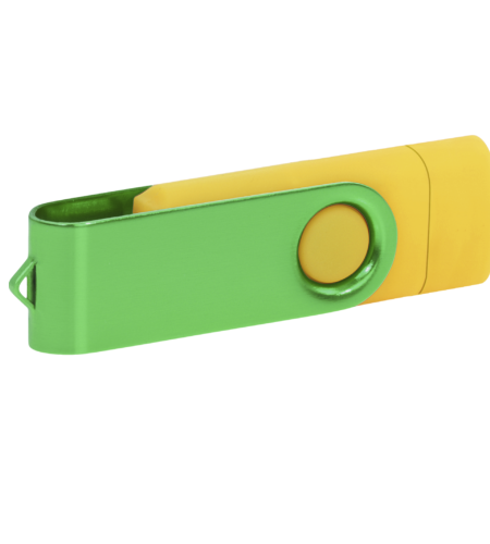 Pamięć USB PD-6 OTG-C P061621U żółty / zielony