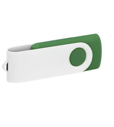 Pamięć USB PD-6 P056963U ciemnozielony / biały Pamięć USB PD-6 P056963U ciemnozielony / biały