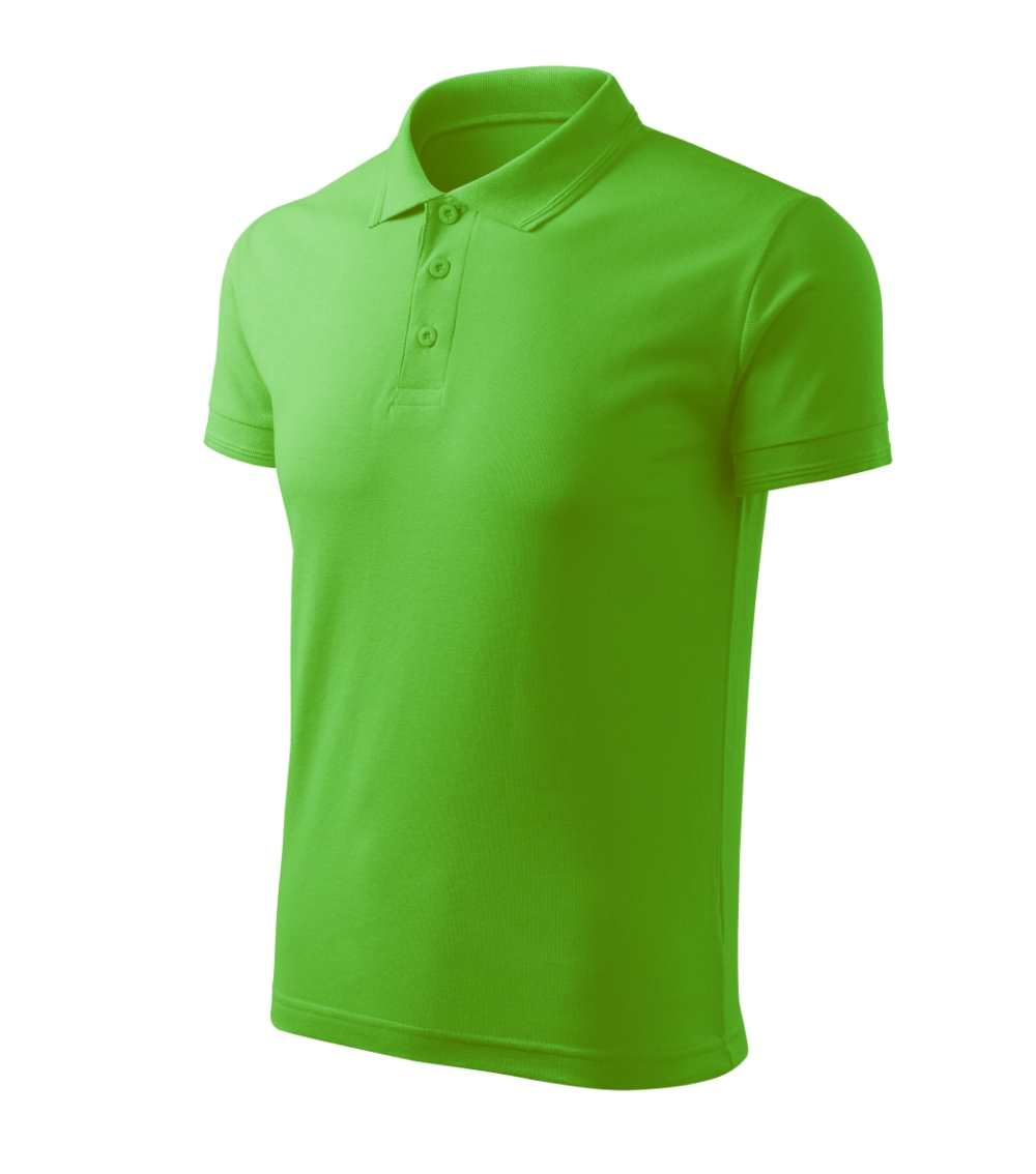 Koszulka polo męska Pique Polo Free P064298F green apple