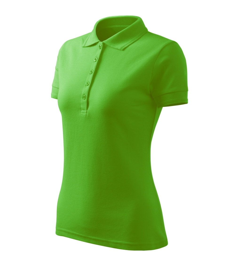 Koszulka polo damska Pique Polo Free P064382F green apple