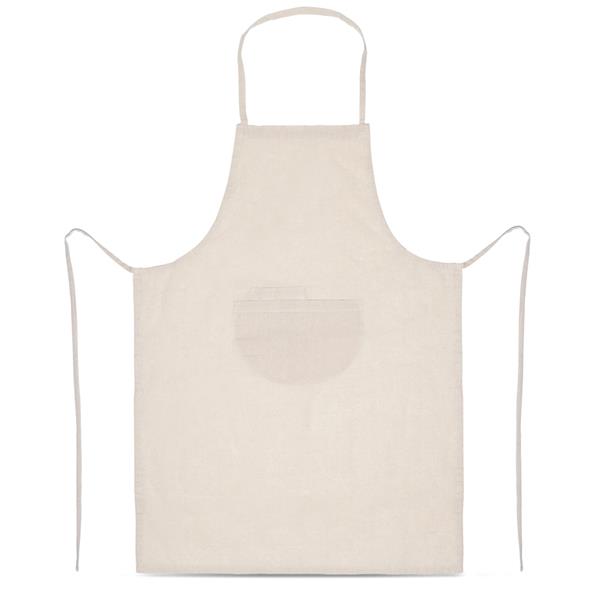 Fartuch z recyklingowej bawełny 140g / RecyApron P092228P PM-IP260297-W
