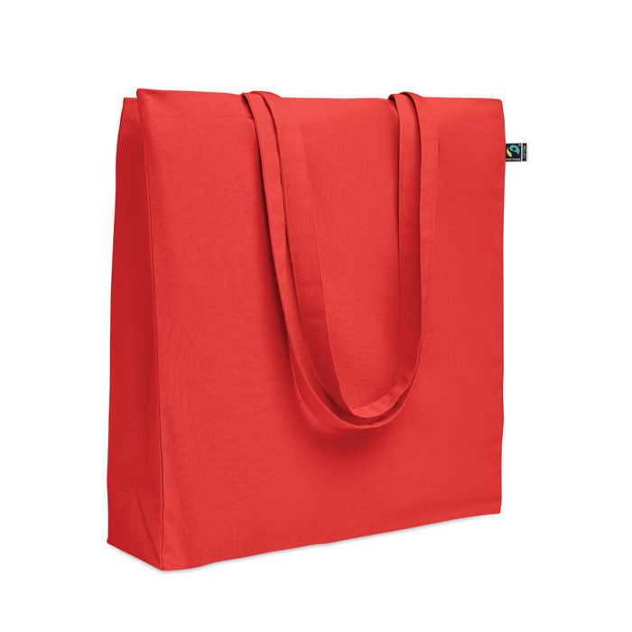 Torba na zakupy Fairtrade 180 g P146974O czerwony