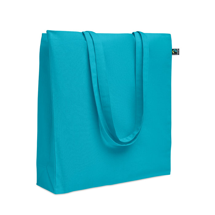 Torba na zakupy Fairtrade 180 g P146974O turkusowy