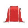 Worek ze sznurkiem Fairtrade 18 P146985O czerwony
