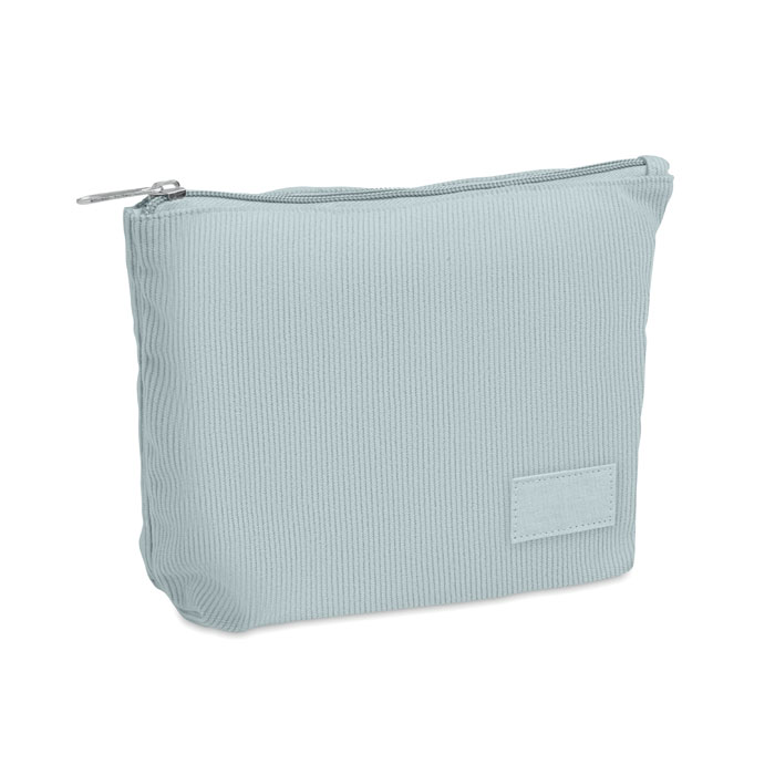 Kosmetyczka sztruksowa P147409O baby blue