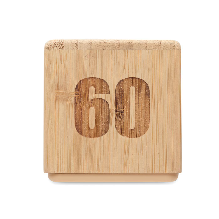 Bambusowy zegar z funkcją drzem P147569O