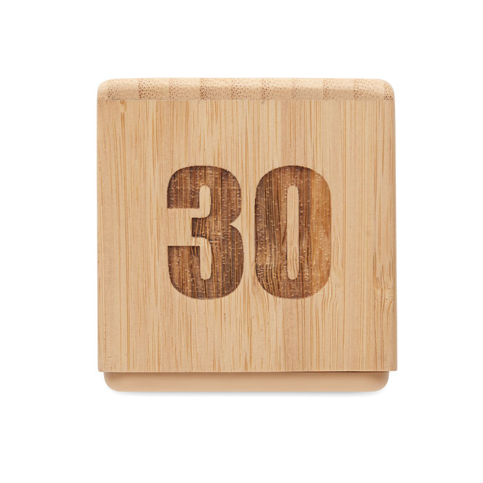 Bambusowy zegar z funkcją drzem P147569O