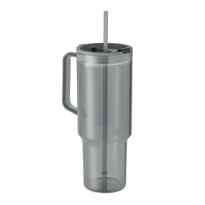 Kubek z RPET 1200ml P147630O przezroczysty szary