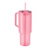 Kubek z RPET 1200ml P147630O przezroczysty rózowy