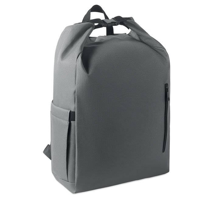 Plecak na laptopa 15'' rolltop P147643O kamienny szary