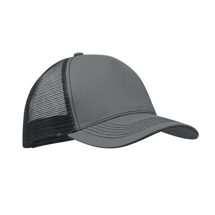 Czapka trucker z 5 panelami P147667O kamienny szary