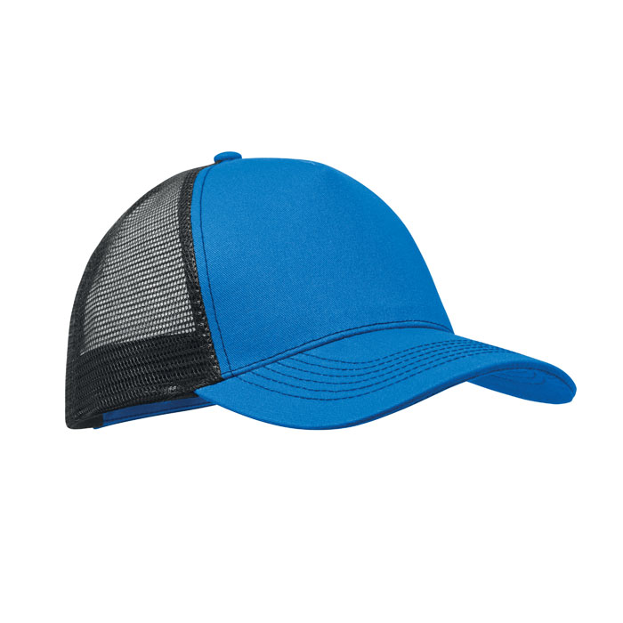 Czapka trucker z 5 panelami P147667O niebieski