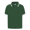 Koszulka polo pkid 200 P138076H bottle green / white