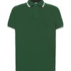 Koszulka polo pora 210 polo regular man P137506H bottle green / white