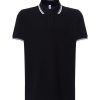 Koszulka polo pora 210 polo regular man P137506H black / white