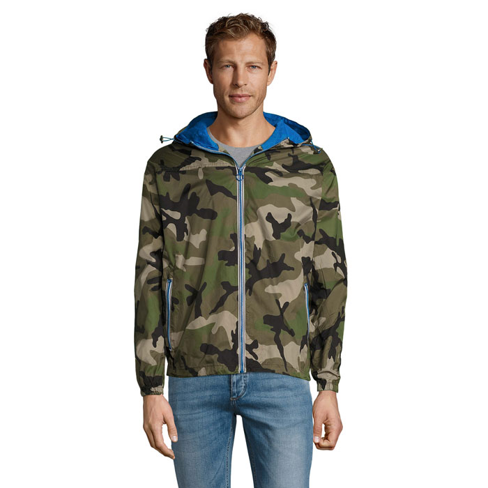 SKATE LINED WINDBREAKER P145377O camo / royal