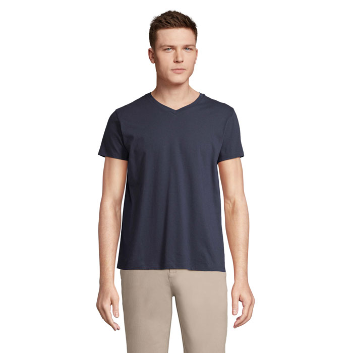 REGENT V V-NECK T-SHIRT P147880O french navy