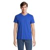 REGENT V V-NECK T-SHIRT P147880O niebieski