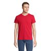 REGENT V V-NECK T-SHIRT P147880O czerwony