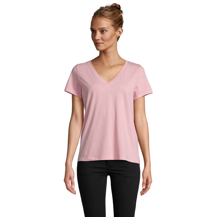 REGENT V T-SHIRT WOMEN P147936O cukierowy róż