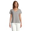 REGENT V T-SHIRT WOMEN P147936O szary melanż