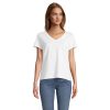 REGENT V T-SHIRT WOMEN P147936O bialy