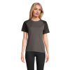 VORTEX WOMEN RAGLAN T-SHIRT P148044O black / charcoal grey