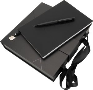 Zestaw notatnik w linie i długopis CHANTAL Pierre Cardin P093764K MC-B401670-W