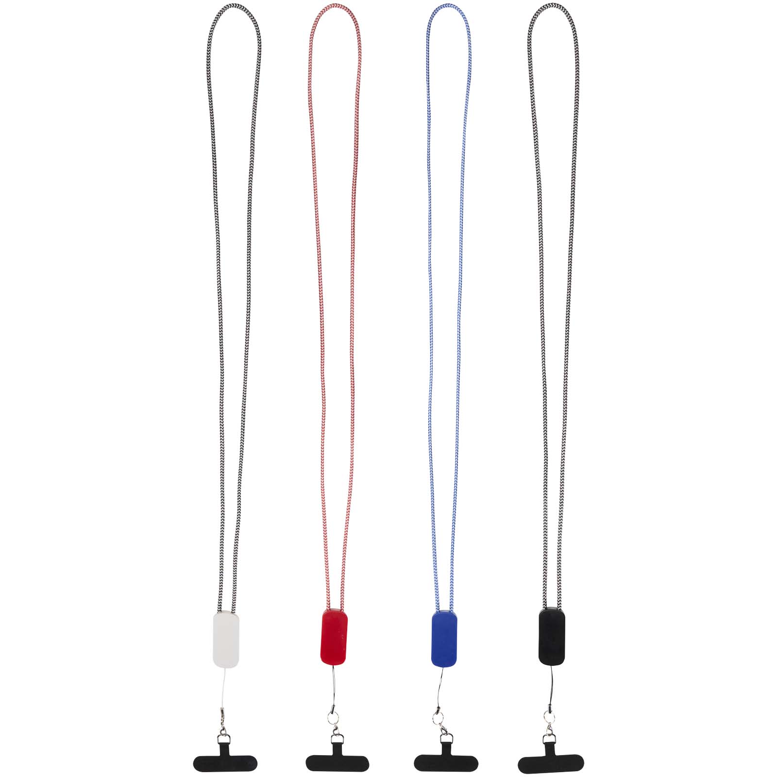 Anser smycz do smartfona z tworzyw sztucznych pochodzących z recyklingu z wbudowanym kablem 5 w 1 obsługującym moc 27 W P149200C PFC-124494-W