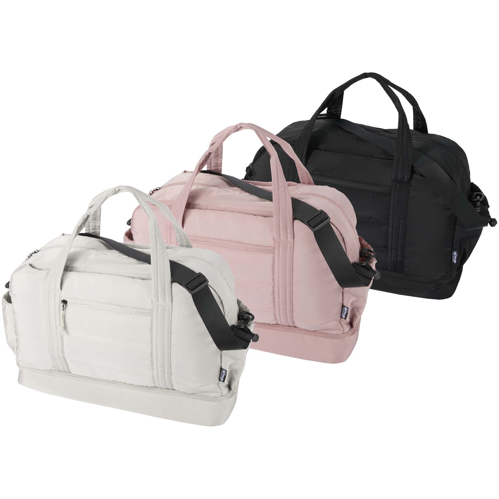 Puffer torba podróżna z certyfikatem GRS z recyklingu z izolowanym dnem, 30 l  P148733C PFC-130115-W