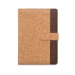 FIELDING. Teczka A5 z korka i poliestru pochodzącego z recyklingu (100% rPET) z wyjmowanym notatnikiem P145078S